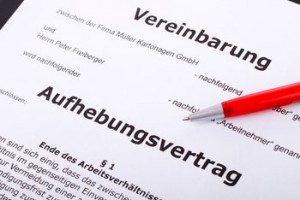 Aufhebungsvertrag